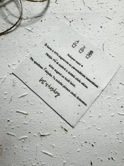 Ziedoša apsveikuma kartiņa